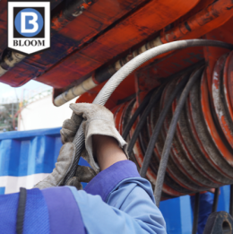 Man using a winch